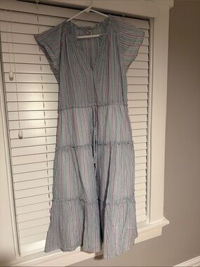 Rails Striped Maxi Dress in Light Blue, Pink and White